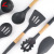 Wooden Handle Silicone Cookware Non-Stick Pan Set Kitchenware Cooking Silicon Suit 6-Piece Kitchen Supplies Printable Logo