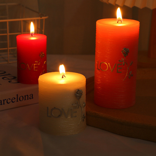 nordic creative wedding candle love text depicting atmosphere warm festive candle wedding decoration supplies