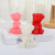 Factory Wholesale Cute Bear Nordic Style Candle Candle Dinner Desktop Atmosphere Decoration Bear Candle