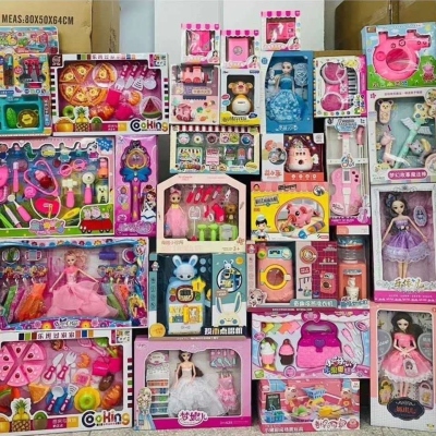 Yang Barbie Doll Set Large Gift Box Princess Wedding Dress Baby Girls' Toy Play House Dress-up Birthday Gift Cloth