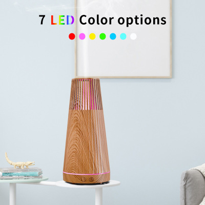 Cross-Border Hot Selling Wood Grain Humidity Aromatherapy Machine USB Ultrasonic Aroma Diffuser Essential Oil Incense Burner Humidifier Gift Wholesale