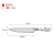 New Stainless Steel Marbling Handle Gray White Freezing Point Six-Piece Set Household Kitchen Knives Support Customization
