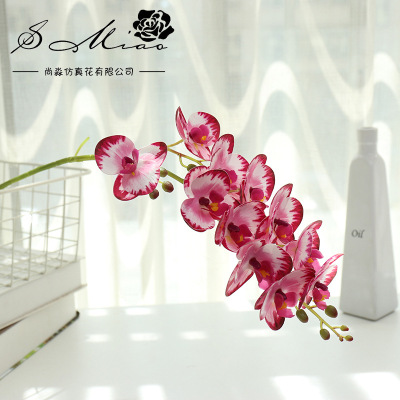 New 3D Printing Film 11 Flowers 7 Flowers Phalaenopsis Artificial Flowers Factory Direct Supply Indoor Decorations
