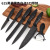 Factory Wholesale Yangjiang Kitchen Knife Kit Stainless Steel Black Non-Stick Knife 6-Piece Set Household Fruit Knife Set