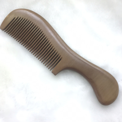 Factory Direct Sales Natural Log Peach Wooden Comb Handle Sparkling Style Mahogany Comb