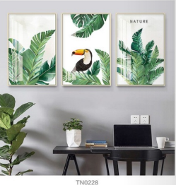 Green Plant Abstract Cloth Painting Landscape Sofa Painting Oil Painting Decorative Painting Photo Frame Mural Living Room Bedroom and Dining Room Murals Hallway