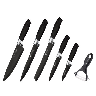 Beautiful Kitchenware Foreign Trade Knife Set Stainless Steel Knife Set Chef Knife 6-Piece Knife Set Gift Knife Set in Stock