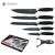 Beautiful Kitchenware Foreign Trade Knife Set Kitchen Stainless Steel Chef Knife Six-Piece Cross-Border Gift Combination Knife Set
