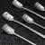 Factory 304 Stainless Steel Coffee Spoon Dessert Spoon Square Head Spoon Spoon Tableware Stirring Honey Spoon Mug Spoon