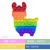 Rainbow Long Eared Rabbit Mother Lion Headband Tail Small Elephant Alpaca Animal Deratization Pioneer Children's Silicone Educational Toys