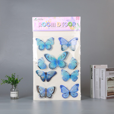 3D Butterfly Wall Stickers Living Room Bedroom Three-Dimensional Butterfly Home DIY Simulation Butterfly Decoration Mural Sticker in Stock Wholesale