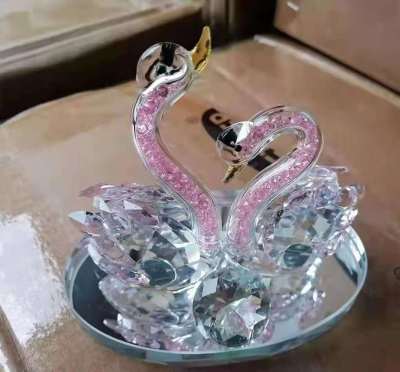 Crystal Crafts Home Decorations Crystal Gift Decoration Swan