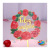 INS Style Cross-Border Color Printing Flowers Acrylic Cake Insertion Happy Birthday Cake Decoration Card