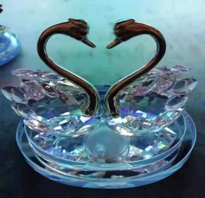 Crystal Crafts Home Decorations Crystal Gift Decoration Swan