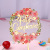 INS Style Cross-Border Color Printing Flowers Acrylic Cake Insertion Happy Birthday Cake Decoration Card