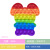 Rainbow Long Eared Rabbit Mother Lion Headband Tail Small Elephant Alpaca Animal Deratization Pioneer Children's Silicone Educational Toys