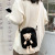 Japanese Style Cartoon Girlish Single Shoulder Lamb Wool Victory Bear Bag Crossbody Small Bag Trendy Women's Bags Cosmetic Bag