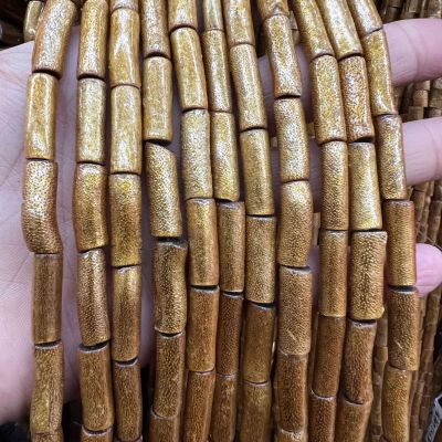 Golden Coral Cylindrical Gold Silk Willow Semi-Finished Chain DIY Pendant Necklace Accessories
