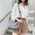 Trendy Women's Bags Retro Contrast Color Shoulder Crossbody Cloth Bag Cosmetic Bag Retro Moon Canvas Saddle Bag