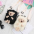 2022 Novelty Trendy Women's Bags Plush Bear Toy Canvas Bag Cosmetic Bag Crossbody Bag Student Schoolbag Wallet