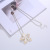 European and American 2021 Hot Necklace Fashion Irregular with Personality Flower Decorative Pendant Long Necklace Women's Sweater Chain