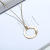 2021 Best Seller in Europe and America Fashion All-Match Personality Sweater Chain Geometric Oval Short Necklace