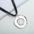 2021 Hot Fashion Personalized Long Necklace Geometric round Sweater Chain Women's Alloy Necklace