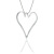 2021 Hot Selling European and American Popular Necklace Love Pendant Long Women's Alloy Sweater Chain
