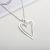 2021 Short Necklace European and American Exquisite Fashion Hollowed-out Love Pendant Women's Alloy Necklace