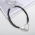 2021 Hot Selling European and American Exaggerated Oval Pendant Multi-Strand Leather Rope Choker Women's Alloy Necklace