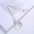 2021 Popular Necklace European and American Geometric Oval Short Women's Alloy Clavicle Chain Pendant Sweater Chain