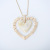 Pendant Sweater Chain 2021 New Women's Peach Heart Brushed Long Ins Autumn Ornament Retro Simple Necklace