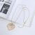 Pendant Sweater Chain 2021 New Women's Peach Heart Brushed Long Ins Autumn Ornament Retro Simple Necklace