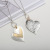 2021 Hot Sale Chain European and American Retro Brushed Love Heart Pendant Long Necklace Women's Alloy Sweater Chain