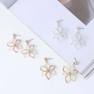 Dongdaemun Wholesale Elegant High Sense New Retro Minority Design Autumn And Winter Earrings European And American Simple And Exaggerated Earrings