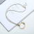 2021 Best Seller in Europe and America Fashion All-Match Personality Sweater Chain Geometric Oval Short Necklace