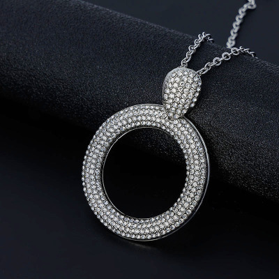 Long Chain Sweater Chain 2021 Autumn and Winter Ornament New Diamond Alloy Necklace Retro Simple Female Ins Pendant