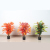 Decoration Simulation Red Maple Office Desk Surface Panel Ornaments Bonsai Plant Wall Maple Leaf Plant Tree Decoration