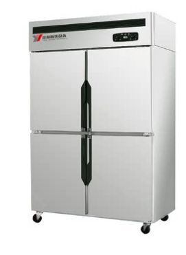 Four-Door Refrigerator Commercial Four-Door Freezer Vertical Refrigeration Cabinet Freezer Fresh Cabinet Kitchen Freezer