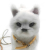 Electric White Cat Simulation Plush Cute Kitten Will Walk Leash Cat Forward and Backward Children's Toy Gift Wholesale