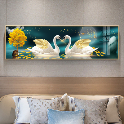 Bedroom Bedside Decorative Painting Modern Minimalist Living Room Sofa Wall Painting Warm Swan Master Bedroom Room Painting