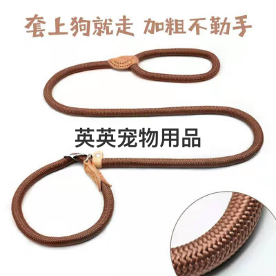 Wholesale Nylon P Chain Hand Holding Rope Walking Dog Training P Rope Automatic Tightening Retractable Reflective Dog Rope Leash Hand Holding Rope H