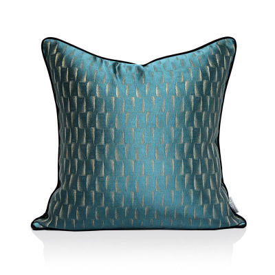 Modern Simple Cushion Hotel Home Couch Pillow Green Jacquard Pillow Chinese Model Room Pillow