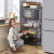 Household Floor-Type Multi-Layer Microwave Oven Storage Rack Kitchen Movable Vegetable and Fruit Storage Organizer Trolley