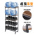 Household Floor-Type Multi-Layer Microwave Oven Storage Rack Kitchen Movable Vegetable and Fruit Storage Organizer Trolley