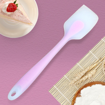 Factory Spot Silicone Scraper Integrated Translucent Butter Knife Demoulding Shovel Baking Cake Stirring Knife