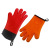 Oven Insulation Silicone Gloves Cotton Padded Baking Kitchen Tools Microwave Oven Five Finger Gloves