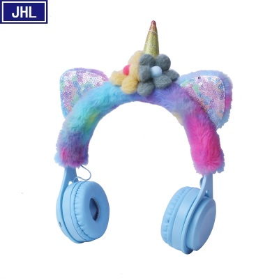 318 Unicorn Bluetooth Headset Shape Cute Cute Children's Cute Headset Wireless Headset Gift Cross-Border.