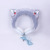 314 Cartoon Cat Ear Shape Headset Headset with Line Bow Plush Earplugs Children's Net Red Personality Fashion.