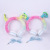 Online Influencer Fashion Dinosaur Unicorn Headset Children Cute Headset Wire Control Headset Gift Foreign Trade.